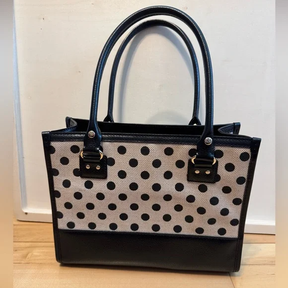 Kate Spade Polka Dot Tote Bag - Like New - Picture 2 of 9